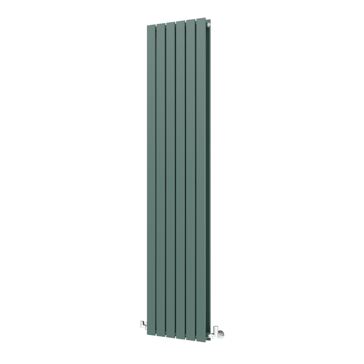 Riace Evergreen Vertical Flat Designer Radiator 1800x408mm Double Panel 4168 BTU