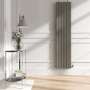 Riace Smoked Stone Vertical Flat Designer Radiator 1800x408mm Double Panel 4168 BTU
