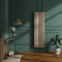 Sorrento Cleopatra Vertical Oval Designer Radiator 1600x472mm Double Panel 4468 BTU