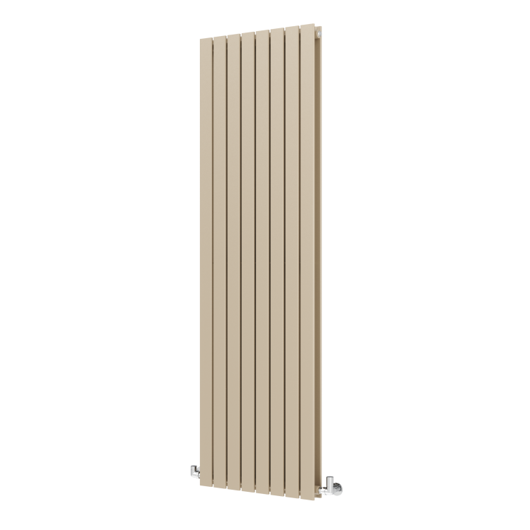 Riace Beige grey Vertical Flat Designer Radiator 1800x544mm Double Panel 5557 BTU