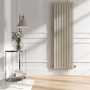 Riace Linen Vertical Flat Designer Radiator 1800x544mm Double Panel 5557 BTU