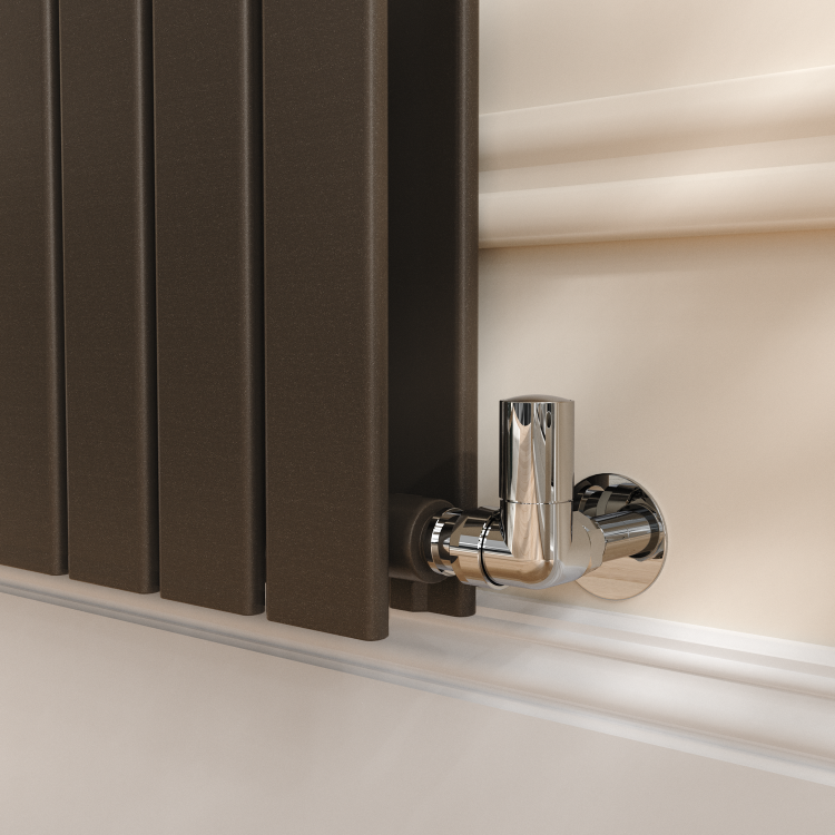 Riace Russet Vertical Flat Designer Radiator 1800x544mm Double Panel 5557 BTU