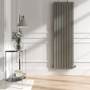 Riace Smoked Stone Vertical Flat Designer Radiator 1800x544mm Double Panel 5557 BTU
