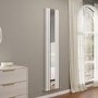 Specchio White Vertical Flat Designer Radiator with Mirror 1800x385mm Double Panel 3541 BTU