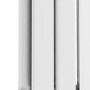 Specchio White Vertical Flat Designer Radiator with Mirror 1800x385mm Double Panel 3541 BTU