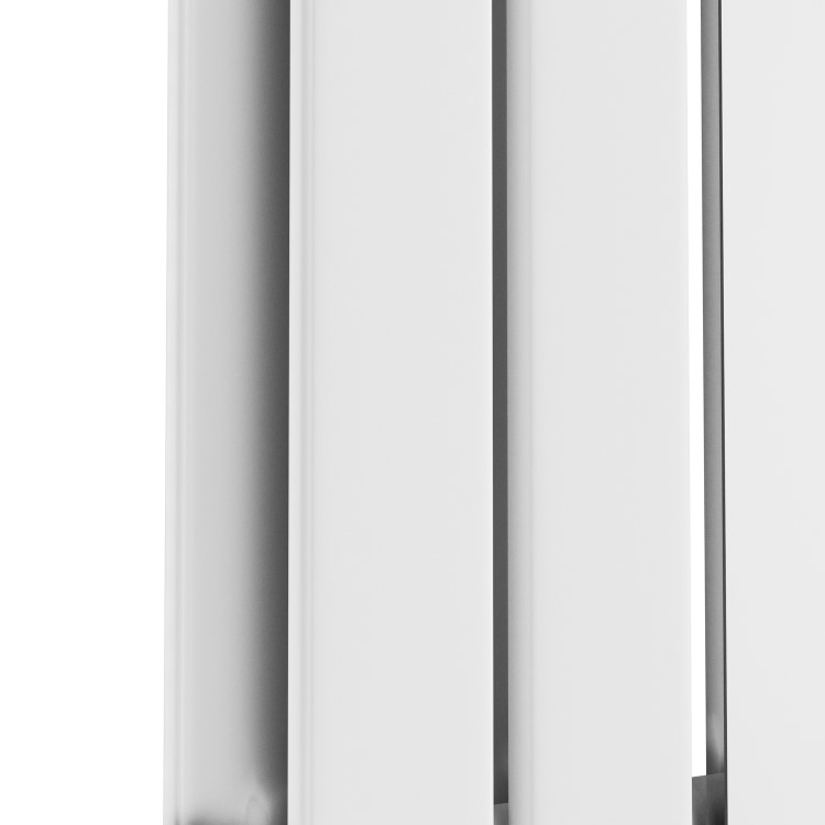 Specchio White Vertical Flat Designer Radiator with Mirror 1800x385mm Double Panel 3541 BTU
