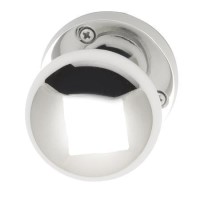 Internal Silver Polished Chrome Bathroom Knob Door Handle with Lock, Latch and Hinges Pack - 75mm Latch - Vedea - XL Joinery