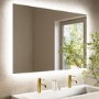 Rectangular Backlit Heated Bathroom Mirror with Lights & Bluetooth Speaker 1200 x 800mm - Vela