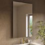 Rectangular Backlit Heated Bathroom Mirror with Lights & Bluetooth Speaker 1200 x 800mm - Vela