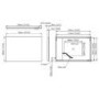 Rectangular Backlit Heated Bathroom Mirror with Lights & Bluetooth Speaker 1200 x 800mm - Vela