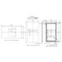 Rectangular Backlit Heated Bathroom Mirror with Lights 700 x 400mm - Vela