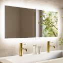 VELA960 Rectangular Backlit Heated Bathroom Mirror with Lights – 900 x 420mm - Vela