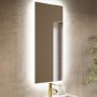 Rectangular Backlit Heated Bathroom Mirror with Lights – 900 x 420mm - Vela