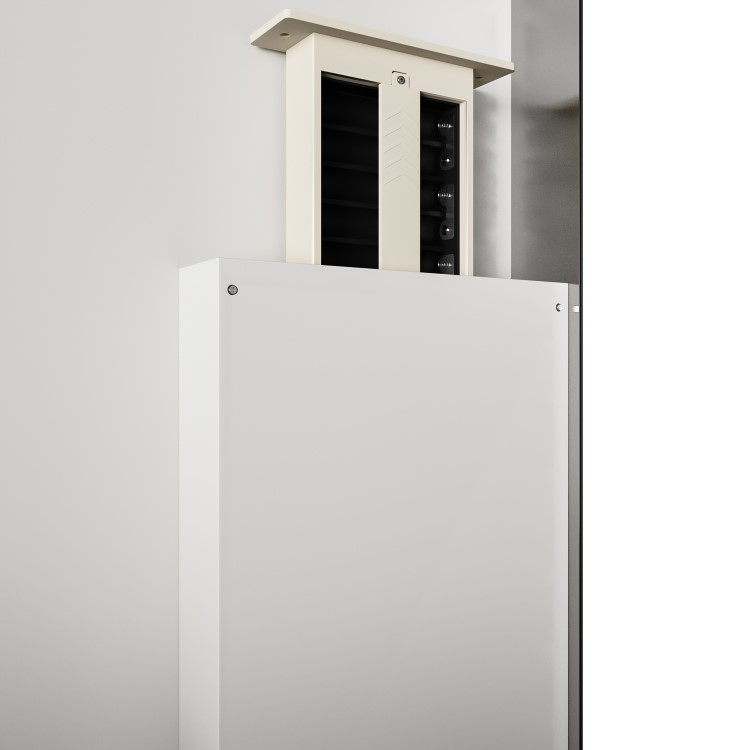 GRADE A1 - Rectangular Backlit Bathroom Mirror with Battery Operated Lights 700 x 500mm - Vela