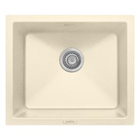 Single Bowl Inset / Undermount Cream Granite Kitchen Sink - Essence