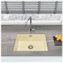 Single Bowl Inset / Undermount Cream Granite Kitchen Sink - Essence