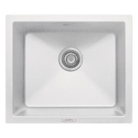 Single Bowl Inset / Undermount White Granite Kitchen Sink - Essence