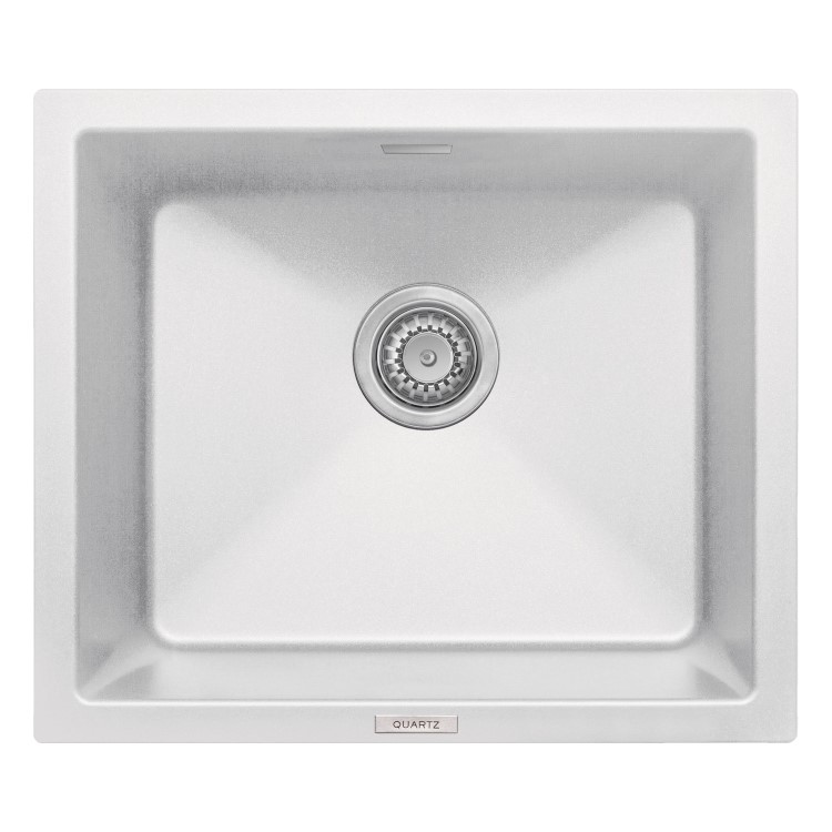 Single Bowl Inset / Undermount White Granite Kitchen Sink - Essence
