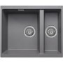 GRADE A1 - De Santii VELINO650L 1.5 Bowl Inset / Undermount Granite Sink