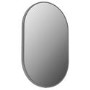 Oval Grey Backlit Heated Bathroom Mirror with Lights 500 x 800mm - Venus