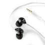 Veho VEP-003-360Z1-K 360 Z-1 Noise Isolating Stereo Earphones with Flat Flex Anti Tangle Cord - Blac & White 