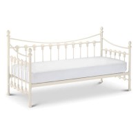 Julian Bowen Versailles Stone White Metal Daybed 