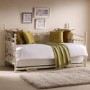 Julian Bowen Versailles Stone White Metal Daybed 