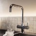 Chrome 3 in 1 Square Spout Instant Boiling Hot Kitchen Mixer Tap with 3L Boiler - Pronto Vesta