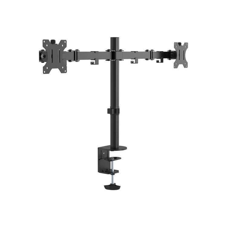 Vision Professional dual Monitor Desk Post Mount - Black