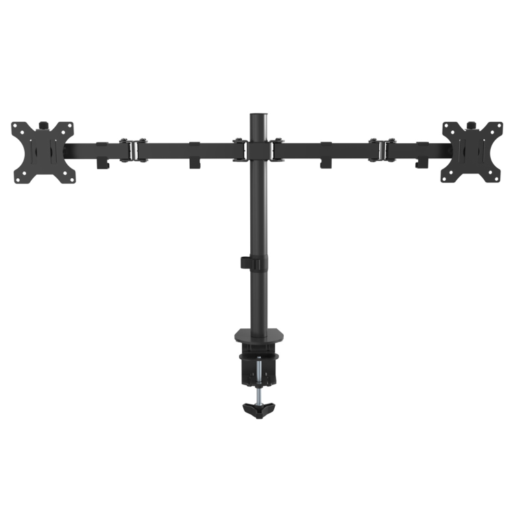 Vision Professional dual Monitor Desk Post Mount - Black