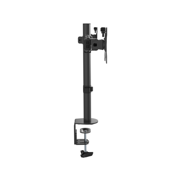 Vision Professional dual Monitor Desk Post Mount - Black