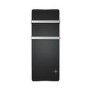 1200W Black Designer Glass Heater Wall Mounted with 2 Towel Rails and Smart WiFi Alexa - IP24 Bathroom Safe 