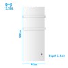 electriq 1200W Smart Wall Mounted Designer Glass Heater with Towel Rails - White