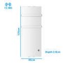 electriq 1200W Smart Wall Mounted Designer Glass Heater with Towel Rails - White