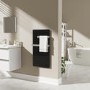 Low Energy 380w Infrared Designer Glass Wall Mounted Heater with Towel Rail and Smart WiFi Alexa - IP24 Bathroom Safe