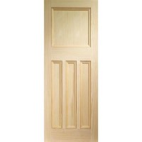 Internal Pine 1930s 4-Panel Door - Unfinished - 1981 x 610 x 35mm - Vine DX Essential - XL Joinery