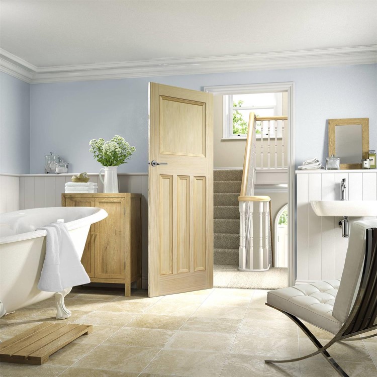 Internal Pine 1930s 4-Panel Door - Unfinished - 1981 x 610 x 35mm - Vine DX Essential - XL Joinery