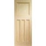 Internal Pine 1930s 4-Panel Door - Unfinished - 1981 x 610 x 35mm - Vine DX Essential - XL Joinery