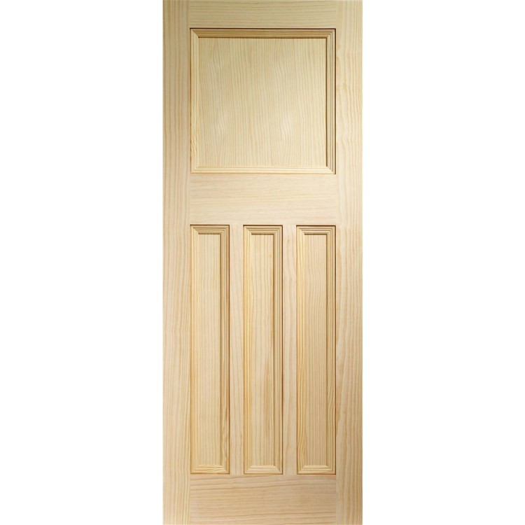 Internal Pine 1930s 4-Panel Door - Unfinished - 1981 x 610 x 35mm - Vine DX Essential - XL Joinery