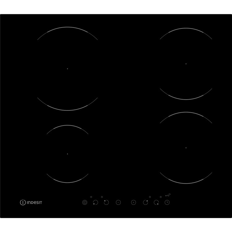 Indesit VIA6400C 59cm Four Zone Induction Hob - Frameless Black