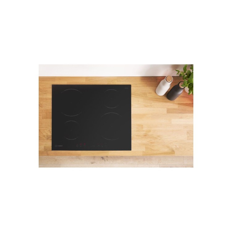 Indesit VIA6400C 59cm Four Zone Induction Hob - Frameless Black