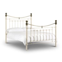 Julian Bowen Victoria Metal Single Bed in White