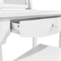 Victoria Girls White Dressing Table With Stool & Mirror
