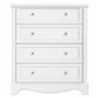 Victoria Girls White 4 Drawer Chest of Drawers