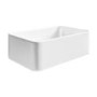 ONLY OPENED - Gloss White Rectangular Countertop Basin 361mm - Vida