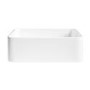 ONLY OPENED - Gloss White Rectangular Countertop Basin 361mm - Vida