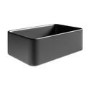 ONLY OPENED - Matt Black Rectangular Countertop Basin 361mm - Vida