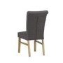 Vigo Button Back Dining Chair in Dark Grey Fabric