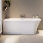 GRADE A1 - Freestanding Double Ended Left Hand Corner Bath 1700 x 750mm - Vigo