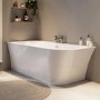 GRADE A1 - Freestanding Double Ended Left Hand Corner Bath 1700 x 750mm - Vigo